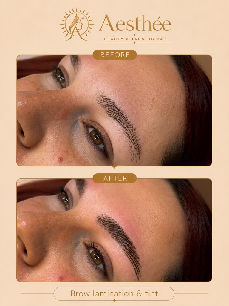 Πριν και μετά — Brow Lamination & Tint